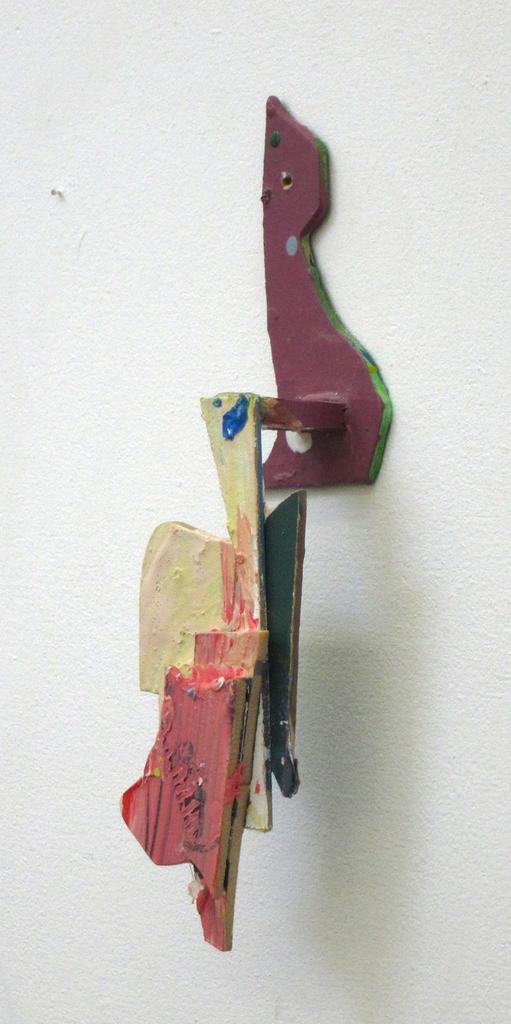2011, Acryl auf MDF und Holz 24 × 7 × 5cm