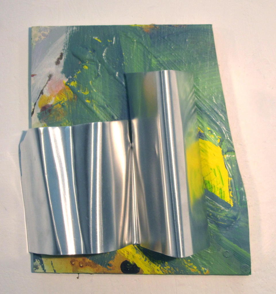 2014, Alublech, Acryl auf Sperrholz, 23 × 22 × 8cm