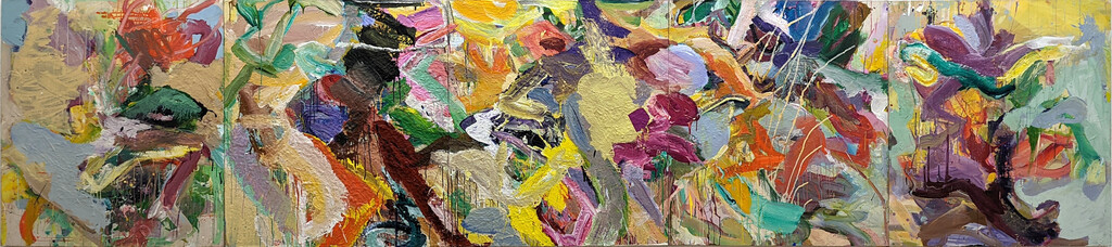 2022, Acryl auf Leinwand, 130 × 575cm