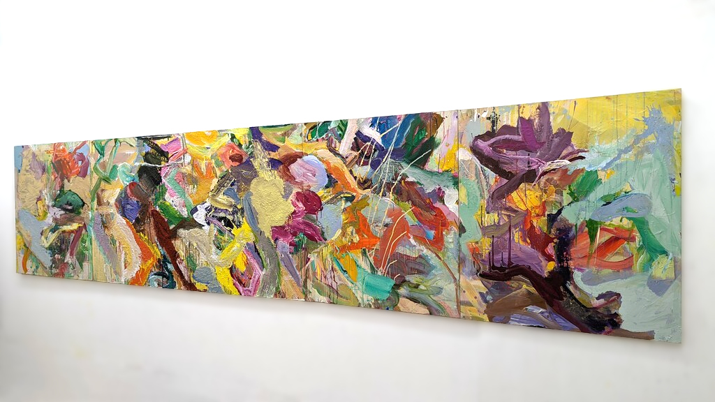 2022, Acryl auf Leinwand, 130 × 575cm