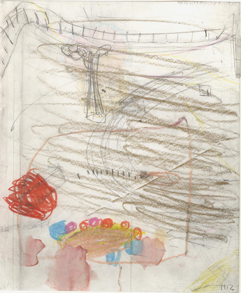 2017, Farbstift und Bleistift auf Papier, 17.5 × 14.5cm