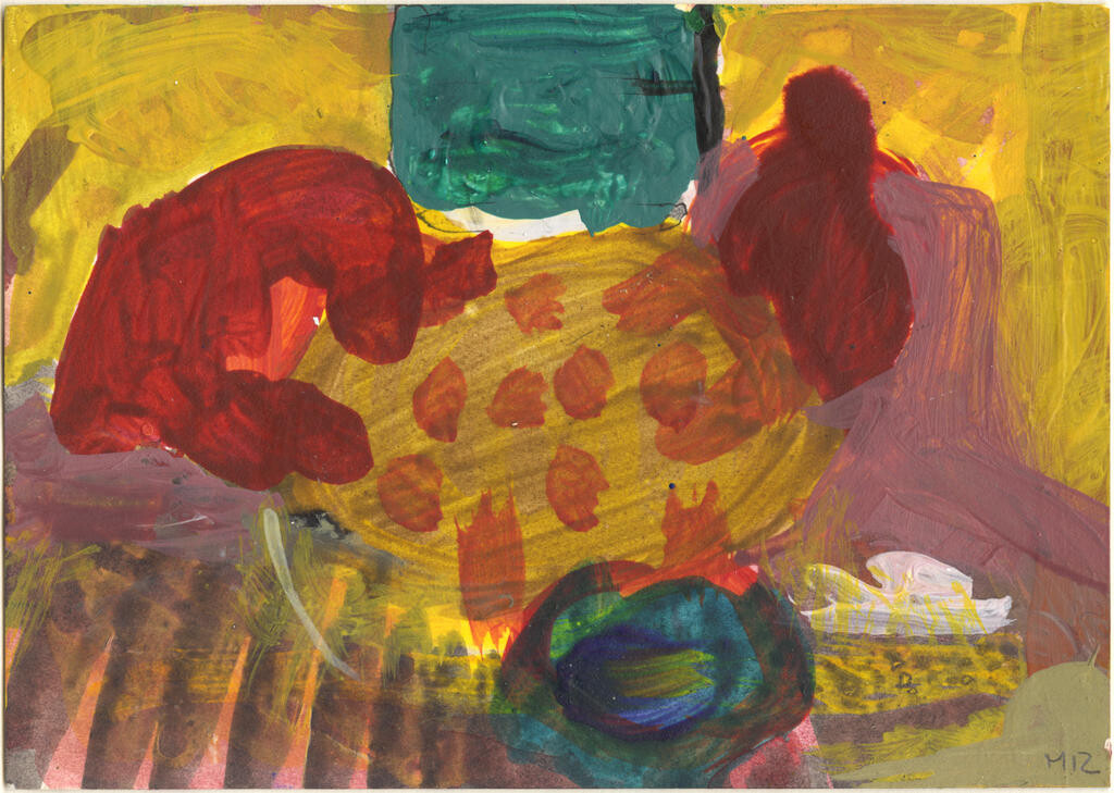 2017, Acryl auf Papier, 10.5 × 14.8cm