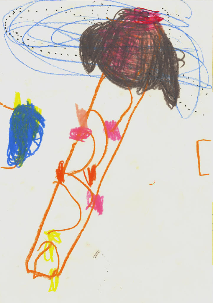 2016, Farbstift, Bleistift und Filzstift auf Papier, 36 × 26cm