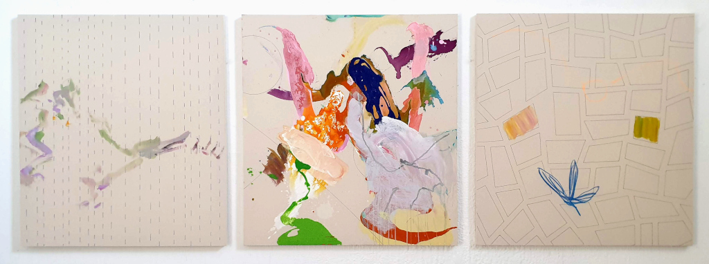 2019, Acryl auf Leinwand, 115 × 320cm